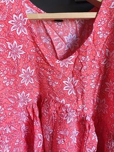 Floral Print Tunic Top