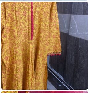 Yellow &amp; Pink Sharara Set
