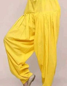 Bright Yellow Rayon Salwar Pants