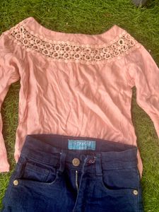Unused Kids Jeans Top Set-Reliance