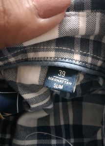 Arrow Blue &amp; White Plaid Shirt