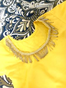 Haldi Function Yellow Kameez Salwar Suit