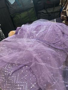 Embellished Purple Blouse