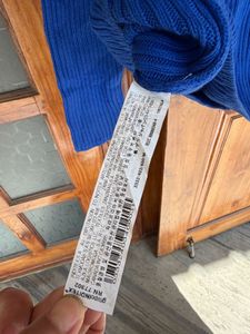 Zara Blue Long Sleeve Knit Sweater