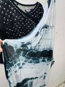 Mirror Work Black Chikankari Set 🖤