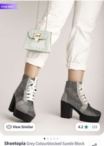 Grey Casual Shoes