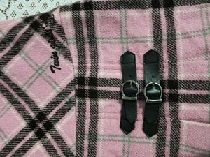 Pink Plaid Korean Mini Skirt