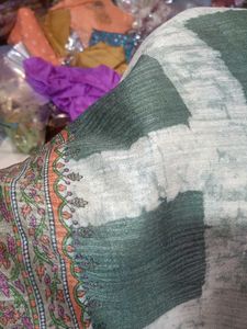 Burberry Elegant Green Saree