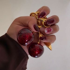 Cherry Bag Charm Anti-tarnish Coach Tabby