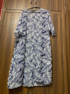 Leaf Print Summer Cover-Up