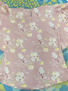 Pink Floral  Sleeve Top