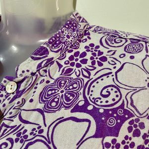 Floral Print Short Sleeve Top