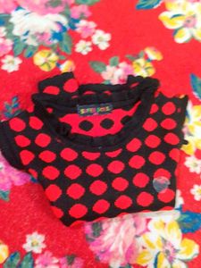 Cute Polka Wool  Dot Top