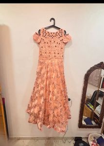 🆕 Peach Bridal Gown