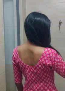 Square Neck Pink Ethnic Kurti