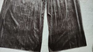 Velvet Wide Leg Pants