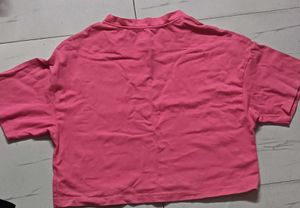 Pink Floral Ruched Top