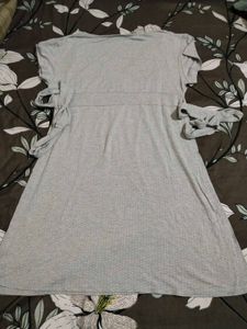 Grey Wrap Dress