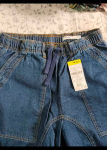 Trendy Denim Cargo Jeans