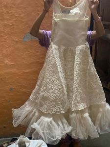 Elegant Ivory Lace Dress
