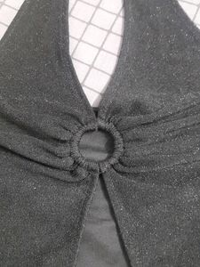 Black Halter neck Top