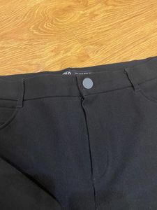 Zara Ribbed Pants With Slit