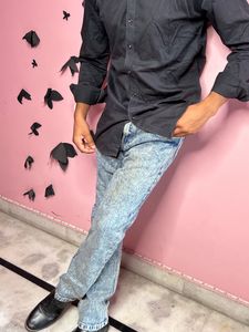 full pair of jeans and shirt