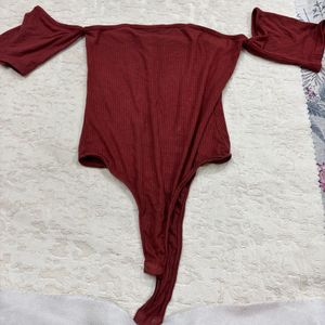 Trendy Off-Shoulder Bodysuit