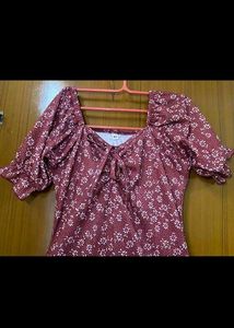 Sexy Maroon Mini dress