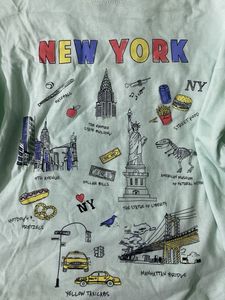 New York” Graphic Tee - Mint Green