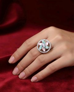 Floral Stone Ring