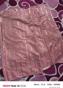 Sparkly Pink Mini Skirt