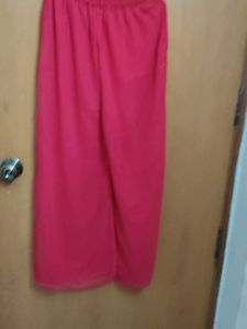 Pink  Sleeveless Blouse, Palazzo And Overcoat