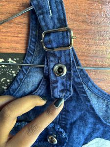 Cute Denim Jumper Dress