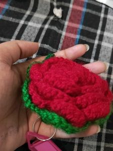 Red Rose Keychain