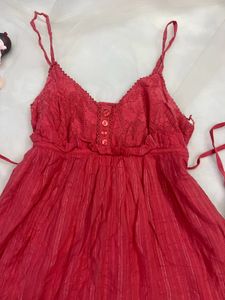 Coral Tiered Sundress