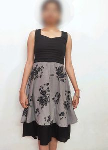 Black And Grey Bodycon/Dress/One Piece