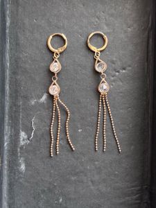 Elegant Gold Dangle Earrings