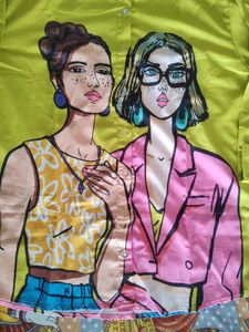 Neon Color Cool Print Shirt