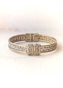 Silver and Gold Bangle