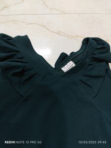 Beautiful Ruffle Sleeve Crop Top