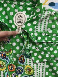 Green Polka Dot Shirt
