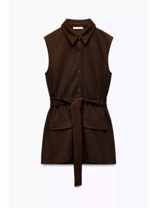 New Tag Zara Coat With Belt