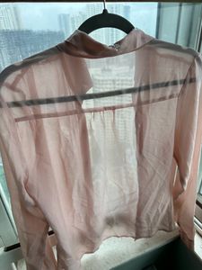 Peach See Through Shirt -bust 30