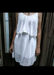 White Layered Sundress