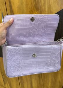 Lavender Flap Handbag