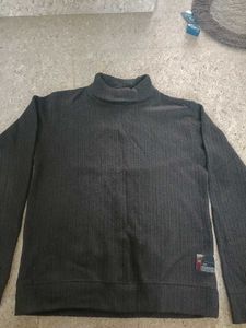 Black Turtleneck Sweatshirt