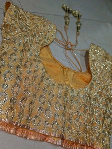 Golden Lehenga Choli Set