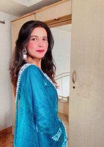 Teal Embroidered Kurta Set