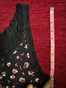 Black Floral Camisole